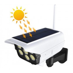 Imitacinė  stebėjimo kamera su saulės baterija ir LED