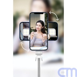 Selfie stick LED  tripod + remote control white SSTR-20 8