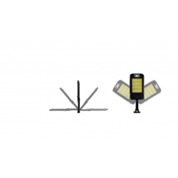LED sodo šviestuvas su saulės baterija ir judesio davikliu 4