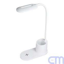 Led desk lamp with wirelles...