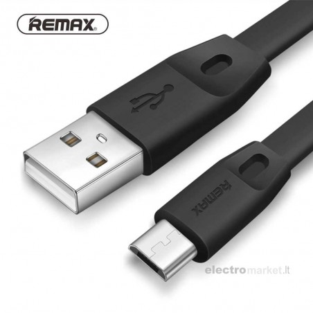 Kabelis telefonui Remax RC-001m Micro USB 1m, juodas