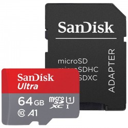 Atminties kortelė su adapteriu SanDisk Ultra microSDHC 100mb/s UHS-I 64GB 2
