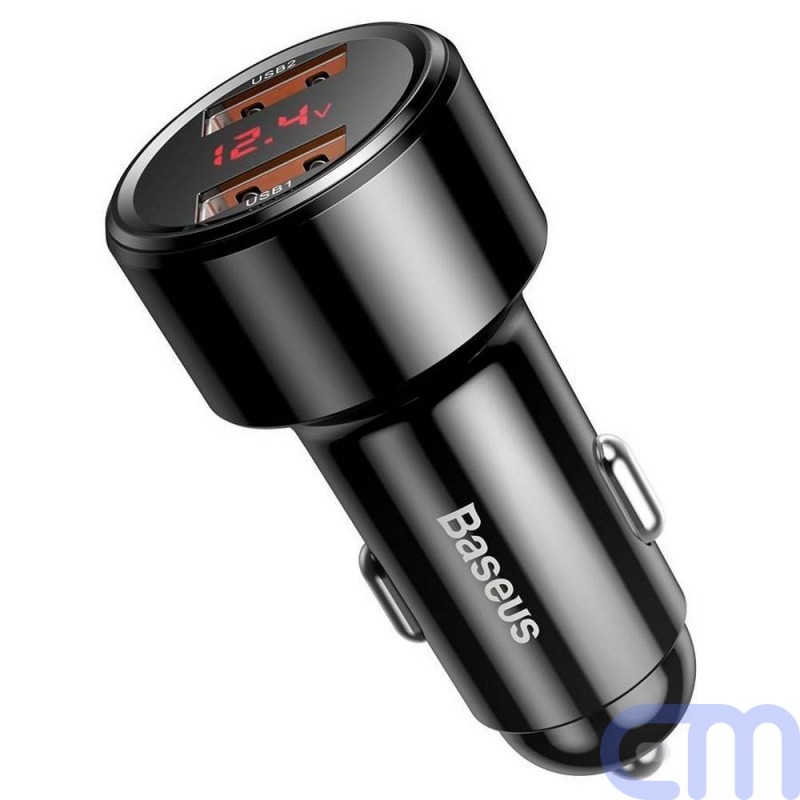 BASEUS car charger Magic Seriesl 2x USB QC3.0 PD 45W black CCMLC20A-01/BS-C20A