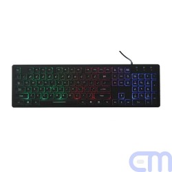 Keyboard slim with led light ART AK-20 black 1