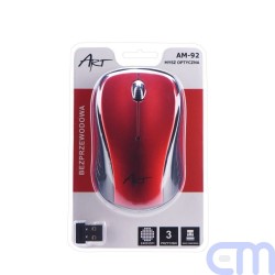 Art Optical wireless mouse USB AM-92 red 1