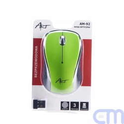 Art Optical wireless mouse USB AM-92 green 1