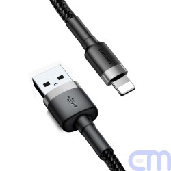BASEUS cafule Cable USB For iPhone Lightning 8-pin 2A CALKLF-RV1 3 meter Gold-Black 3