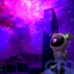 Astronautas baltas žvaigždžių projektorius LED Disco 5