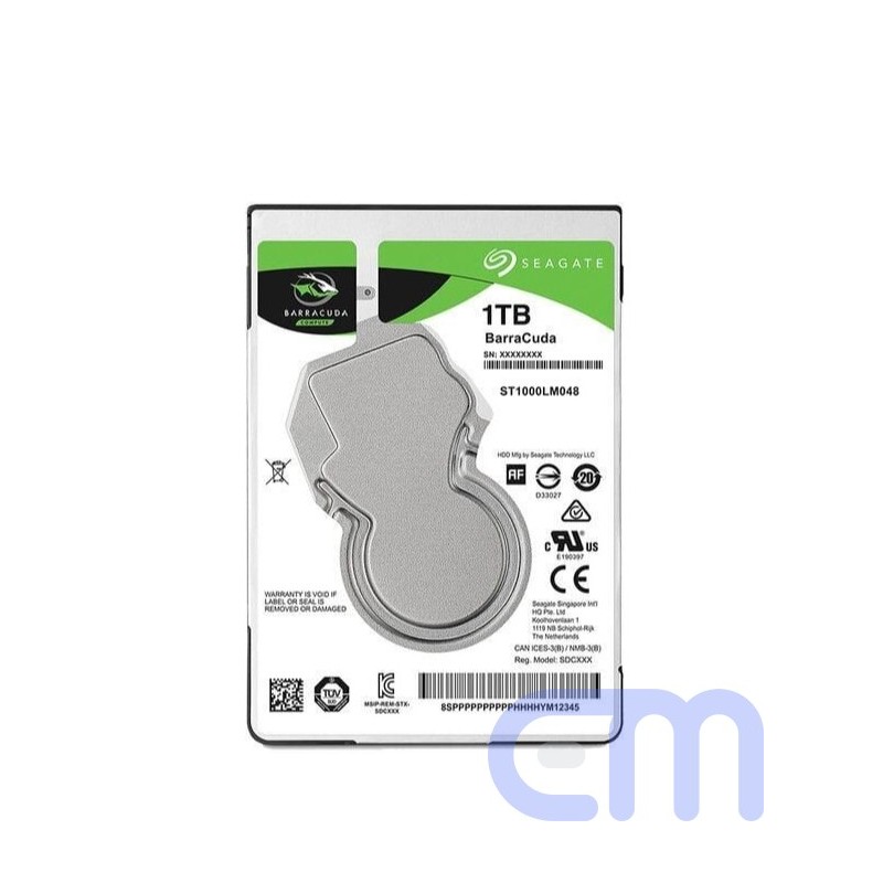 HDD vidinis kietasis diskas Seagate - BarraCuda 1TB 2,5'' 128MB ST1000LM048