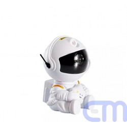 Astronautas baltas žvaigždžių projektorius LED 3D 1