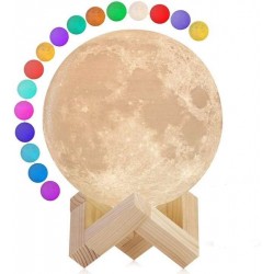 Светильник в форме луны с пультом управления 2