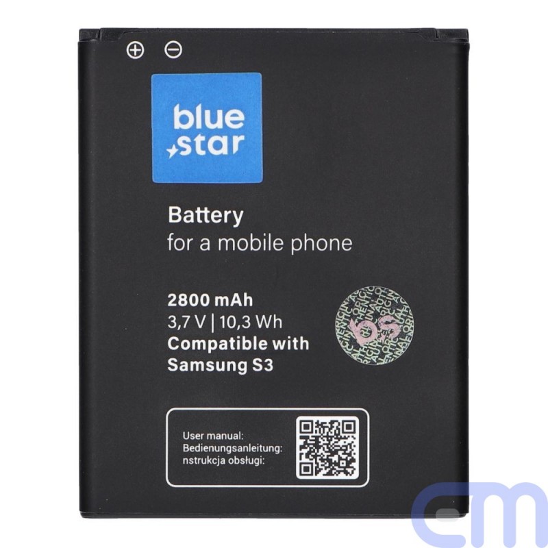 Akumuliatorius skirtas Samsung I9300 Galaxy S3 2800 mAh Li-Ion