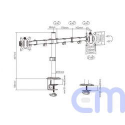 Gembird Monitoriaus laikiklis 17-32" MA-D2-01 2