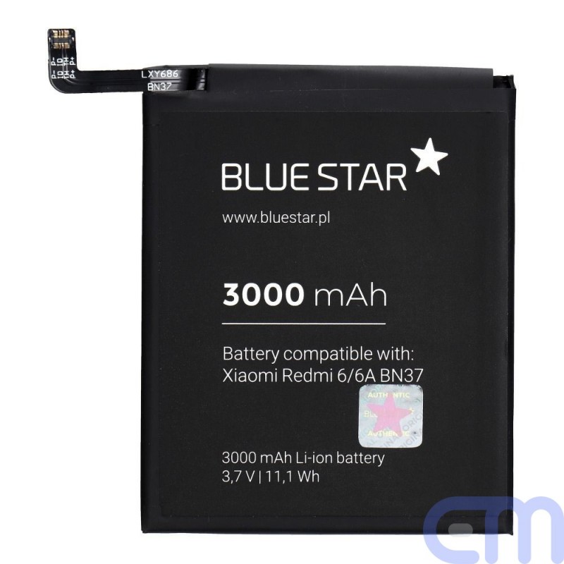 Battery for Xiaomi Redmi 6/6A (BN37) 3000 mAh Li-Ion Blue Star