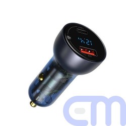 Baseus Car Charger Particular Digital Display C+U, PD 3.0 QC 4.0+, SCP, PPS, 5A, 65W Dark Gray (CCKX-C0G) 3