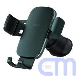 Baseus Car Mount Metal Age II Gravity on the vertical and horizontal ventilation grill, Green (SUJS000006) 3