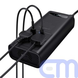 Baseus Car Power Inverter 150W 12V / 500W 220V (C+U + Dual EU plug) Black (CGNB000101) 5