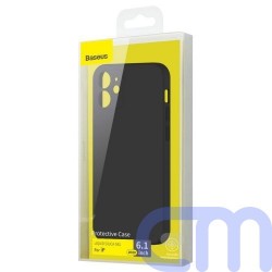 Baseus iPhone 12 case Liquid Silica Gel Black (WIAPIPH61N-YT01) 1