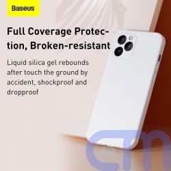 Baseus iPhone 12 case Liquid Silica Gel Black (WIAPIPH61N-YT01) 12