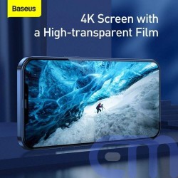 Baseus iPhone 12 mini 0.25 mm Full-screen full-glass Tempered Glass (2pcs) Black (SGAPIPH54N-KC01) 5