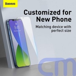 Baseus iPhone 12 mini 0.3 mm Full-glass Tempered Glass (2pcs/pack) White (SGAPIPH54N-LS02) 3
