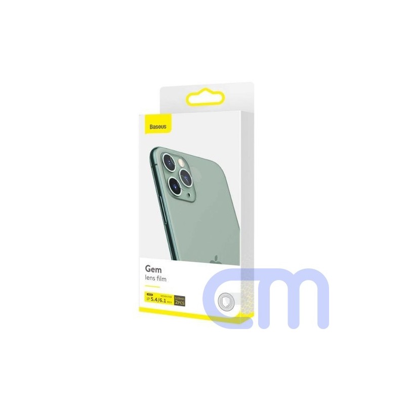 Baseus iPhone 12 mini Camera lens 0.25mm Gem Protective Film (2pcs Pack) Transparent (SGAPIPH54N-JT02)