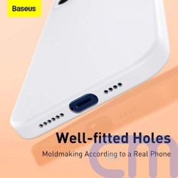 Baseus iPhone 12 mini case Liquid Silica Gel Black (WIAPIPH54N-YT01) 5