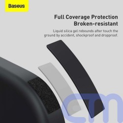 Baseus iPhone 13 Pro Max case Liquid Silica Gel Protective Black (ARYT000201) 11