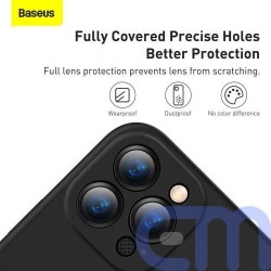 Baseus iPhone 13 Pro Max case Liquid Silica Gel Protective Black (ARYT000201) 14