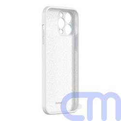 Baseus iPhone 13 Pro Max case Liquid Silica Gel Protective White (ARYT000502) 2