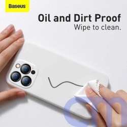 Baseus iPhone 13 Pro Max case Liquid Silica Gel Protective White (ARYT000502) 10