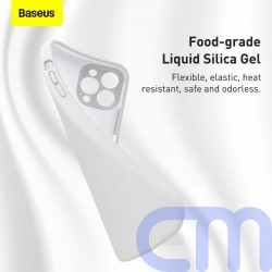 Baseus iPhone 13 Pro Max case Liquid Silica Gel Protective White (ARYT000502) 13