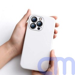 Baseus iPhone 13 Pro Max case Liquid Silica Gel Protective White (ARYT000502) 17