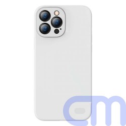 Baseus iPhone 13 Pro Max case Liquid Silica Gel Protective White (ARYT000502) 18