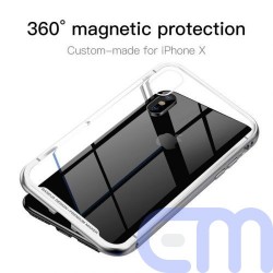 Baseus iPhone X case Magnetite hardware Silver (WIAPIPHX-CS0S) 2