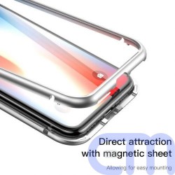 Baseus iPhone X case Magnetite hardware Silver (WIAPIPHX-CS0S) 6