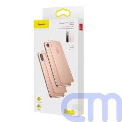 Baseus iPhone Xr 0.3 mm Full coverage curved T-Glass rear Protector Black (SGAPIPH61-BM01) 10