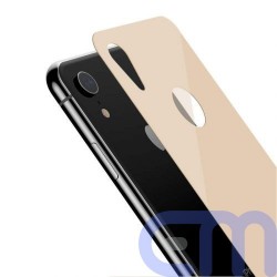 Baseus iPhone Xr 0.3 mm Full coverage curved T-Glass rear Protector Gold (SGAPIPH61-BM0V) 6