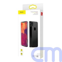 Baseus iPhone Xr 0.3 mm Glass Film Set (Front film + Back film) Black (SGAPIPH61-TZ01) 1