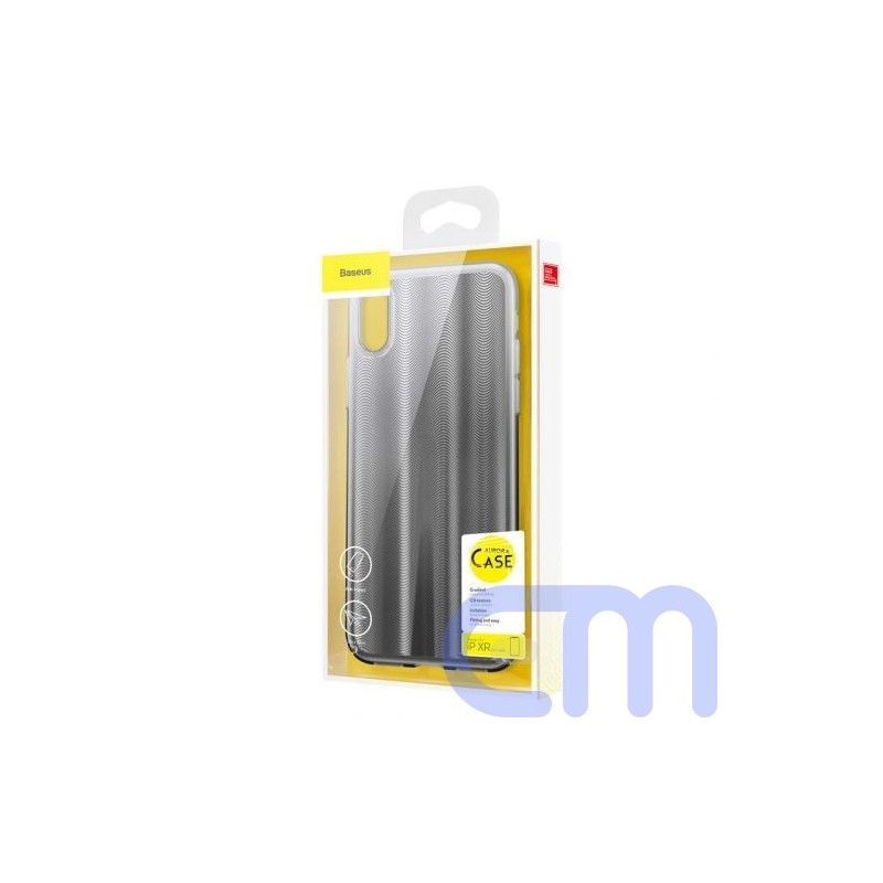 Baseus iPhone Xr case Aurora Transparent Black (WIAPIPH61-JG01)