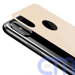 Baseus iPhone Xs 0.3 mm Full coverage curved T-Glass rear Protector Gold (SGAPIPH58-BM0V) 4