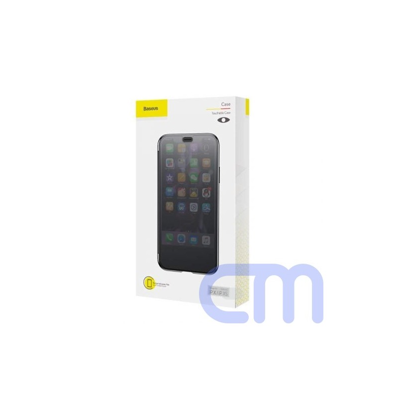 Baseus iPhone Xs case Touchable Black (WIAPIPH58-TS01)