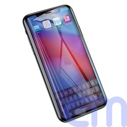 Baseus iPhone Xs Max 0.2 mm All-screen Arc-surface A-Blue T-Glass Black (SGAPIPH65-HE01) 2