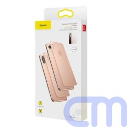 Baseus iPhone Xs Max 0.3 mm Full coverage curved T-Glass rear Protector Black (SGAPIPH65-BM01) 10