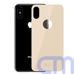 Baseus iPhone Xs Max 0.3 mm Full coverage curved T-Glass rear Protector Gold (SGAPIPH65-BM0V) 2