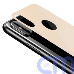 Baseus iPhone Xs Max 0.3 mm Full coverage curved T-Glass rear Protector Gold (SGAPIPH65-BM0V) 5