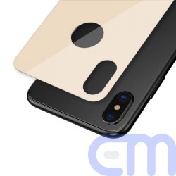 Baseus iPhone Xs Max 0.3 mm Full coverage curved T-Glass rear Protector Gold (SGAPIPH65-BM0V) 6