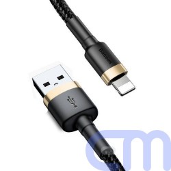 Baseus Lightning Cafule Cable 1.5A 2m Gold + Black (CALKLF-CV1) 12