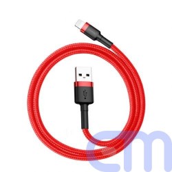 Baseus Lightning Cafule Cable 2.4A 0.5m Red + Red (CALKLF-A09) 1