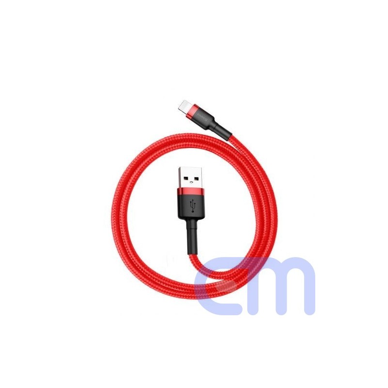 Baseus Lightning Cafule Cable 2.4A 0.5m Red + Red (CALKLF-A09)